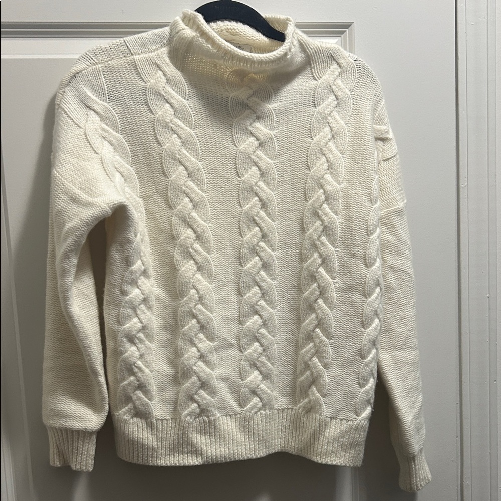 Madewell Soft Knit Sweater in Cream